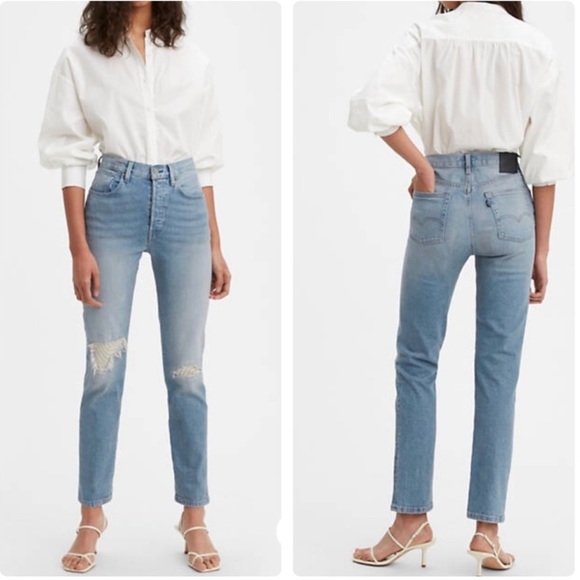 Levi’s Made & Crafted 501 Jeans in Indigo Mosaic Sz 28 x 30 - Picture 4 of 16